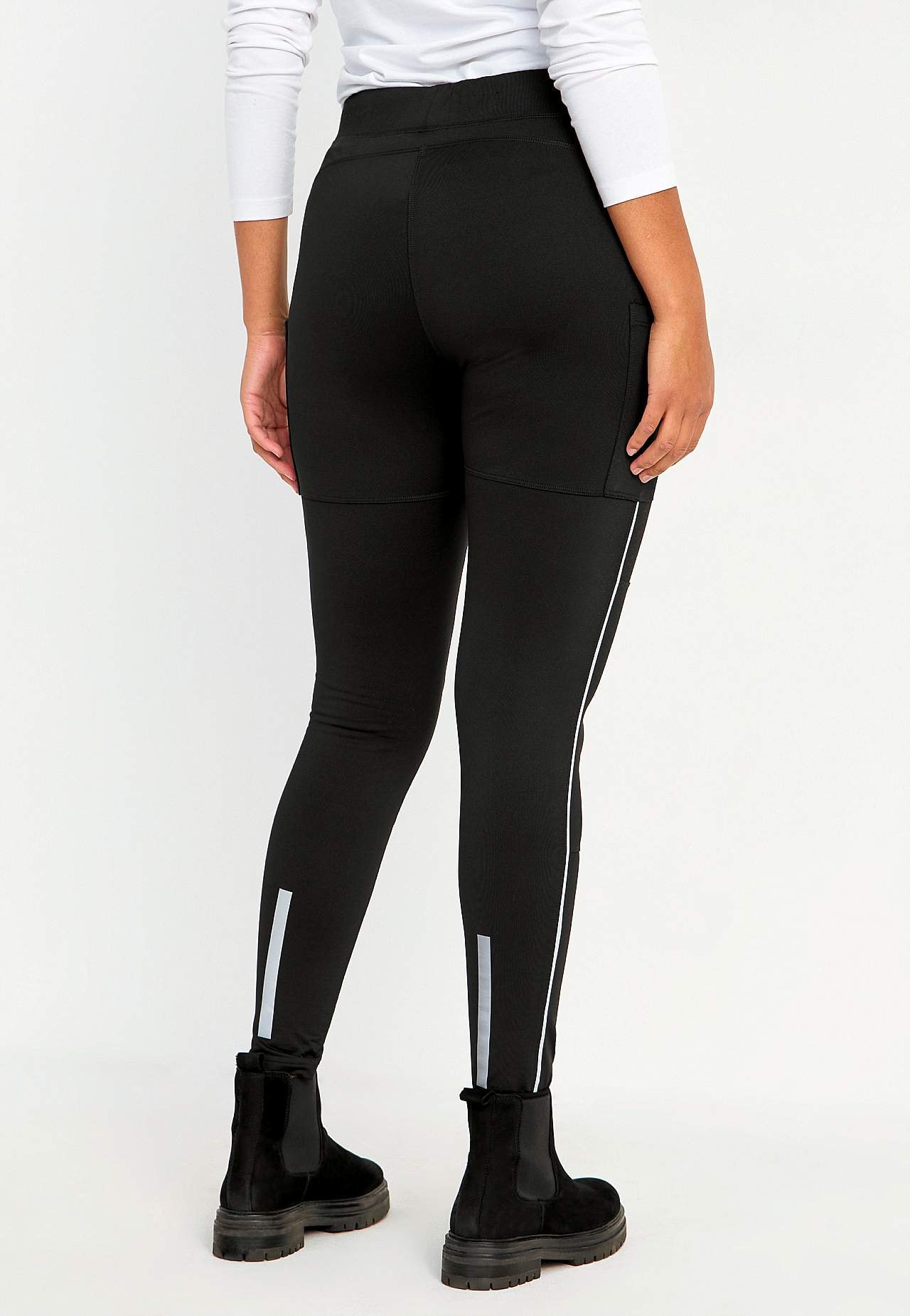 Warme legging met broekspijpzakken