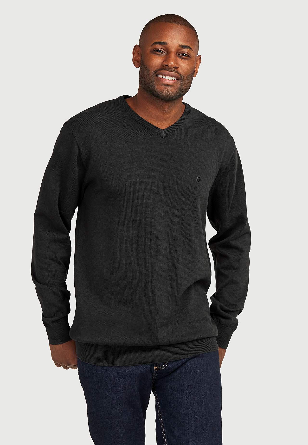 Sweater met lange mouwen met v-halslijn