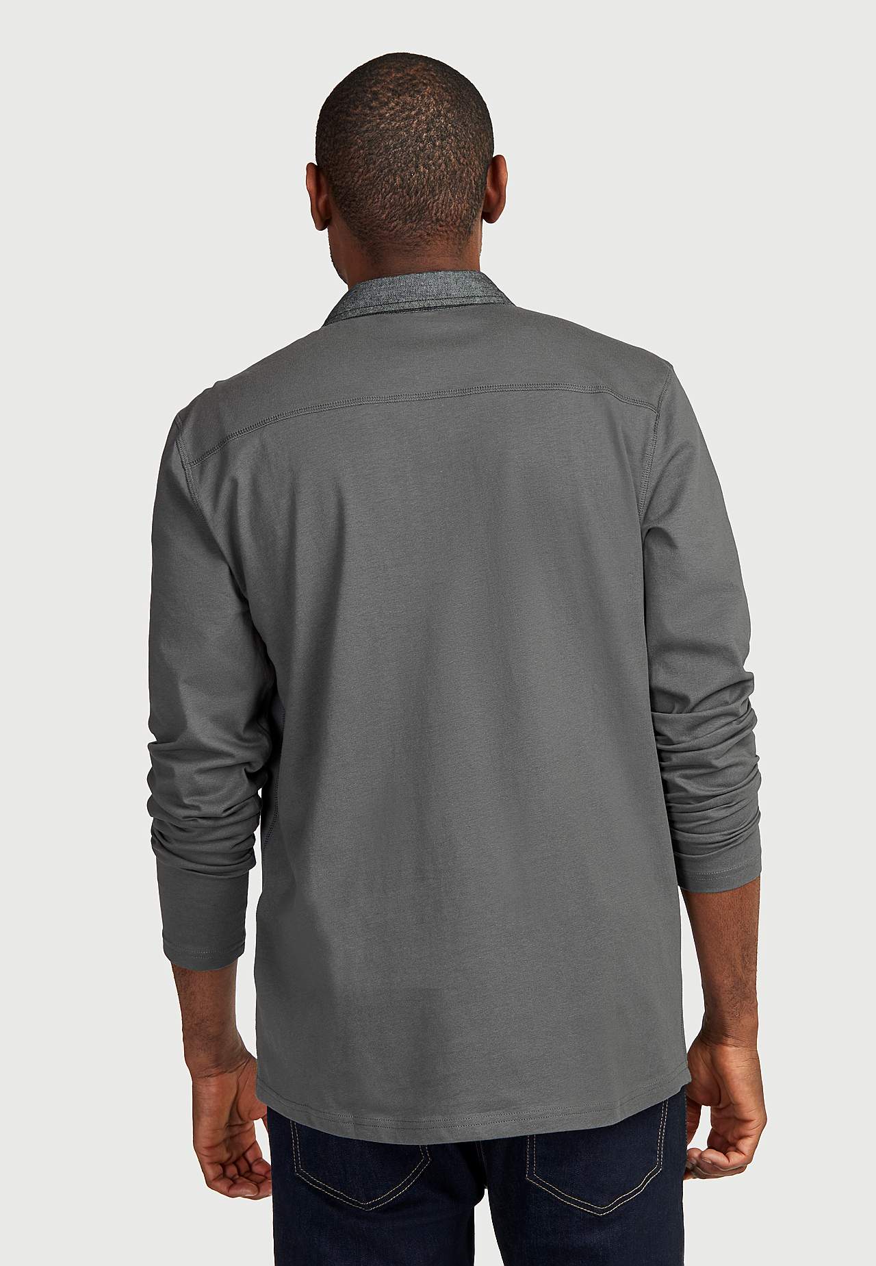 Comfortabelle sweater met lange mouwen met kraag