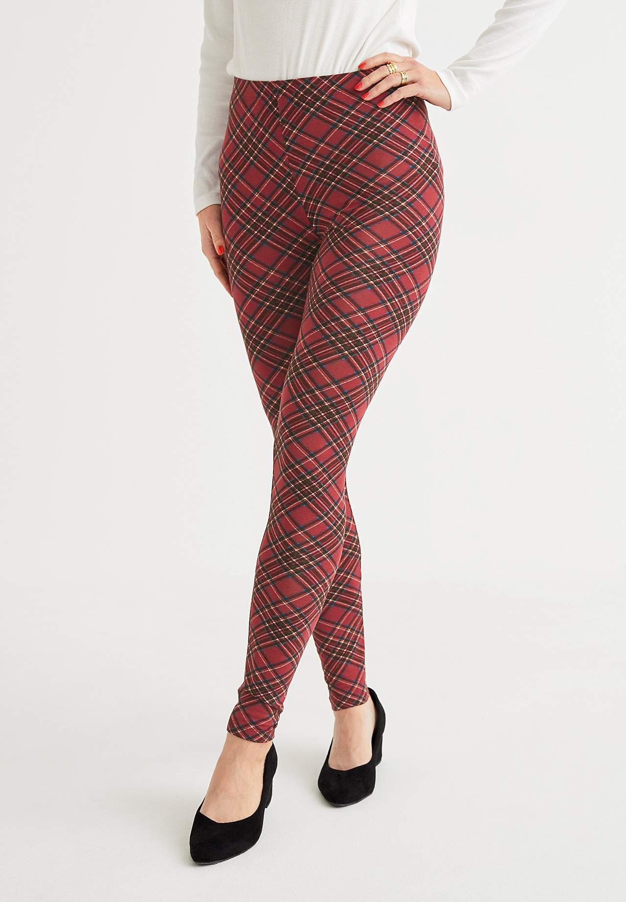 Geruite legging