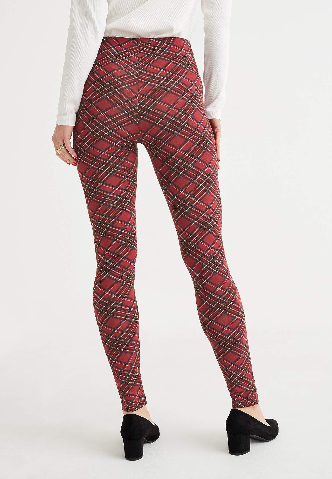 Geruite legging