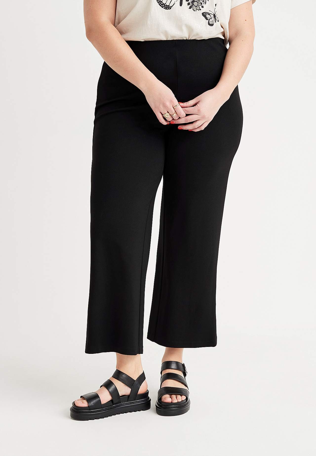 Culotte broek van stevig tricot