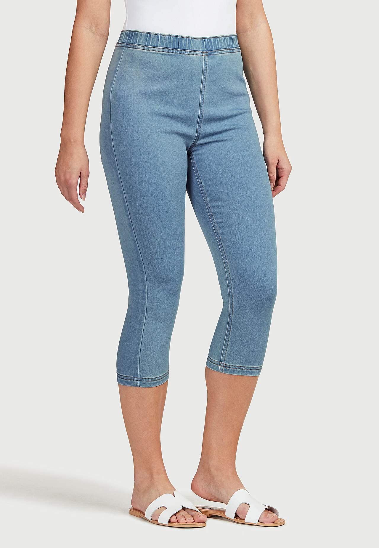 Capri legging van denim Olga