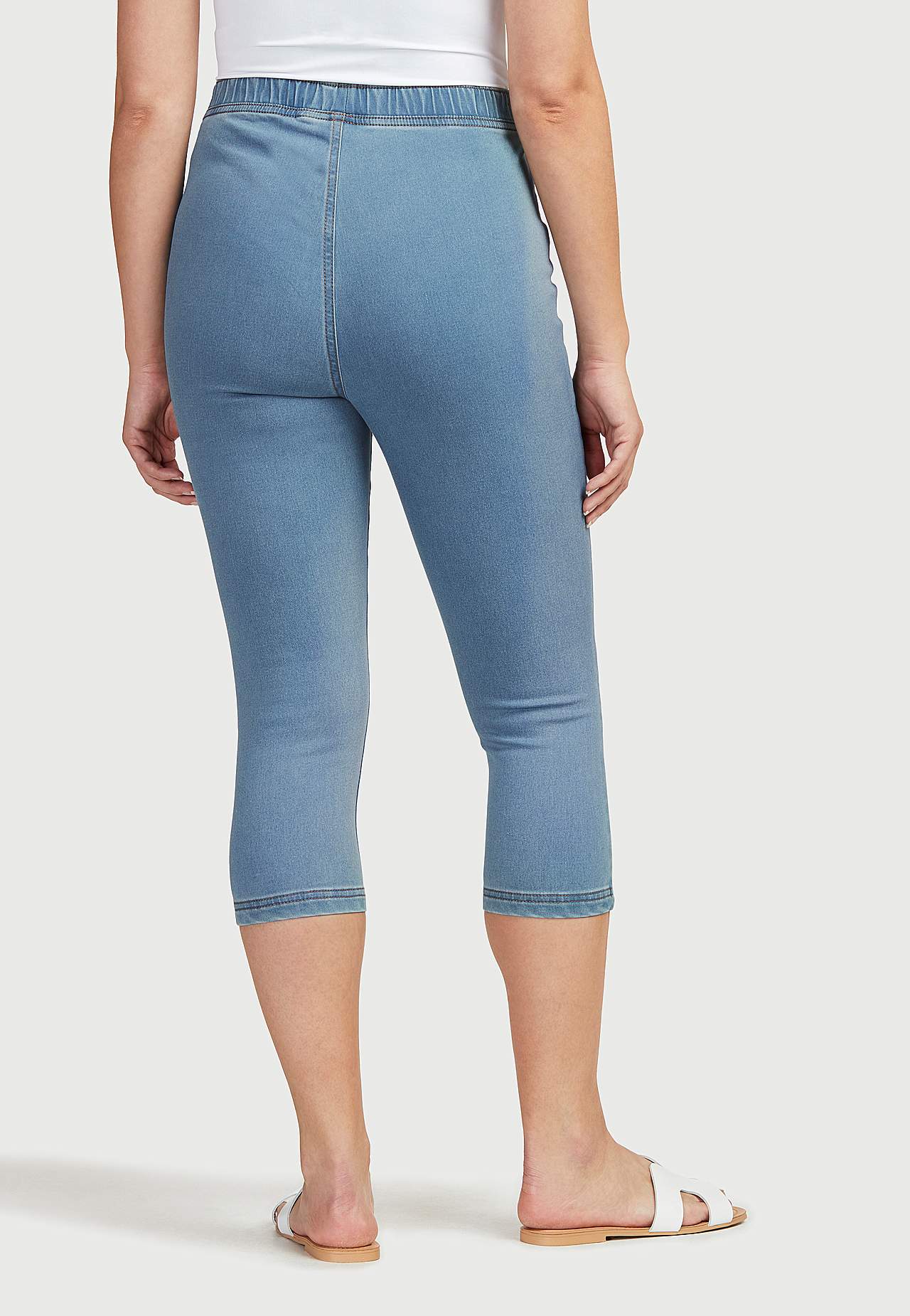 Capri legging van denim Olga
