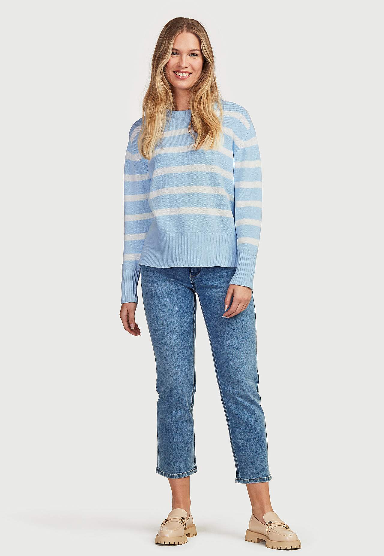 Gestreepte en korte sweater Filippa