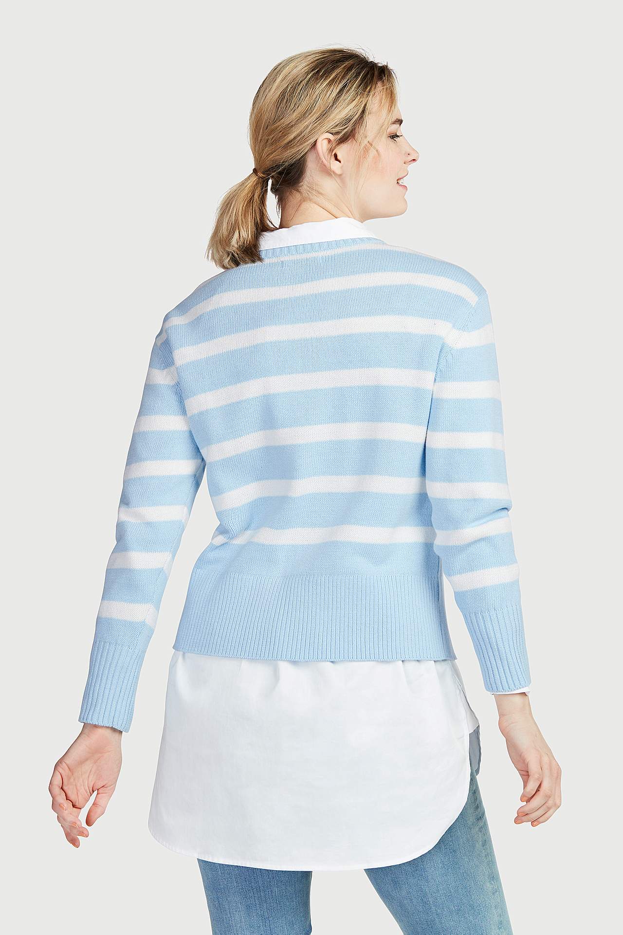 Gestreepte en korte sweater Filippa