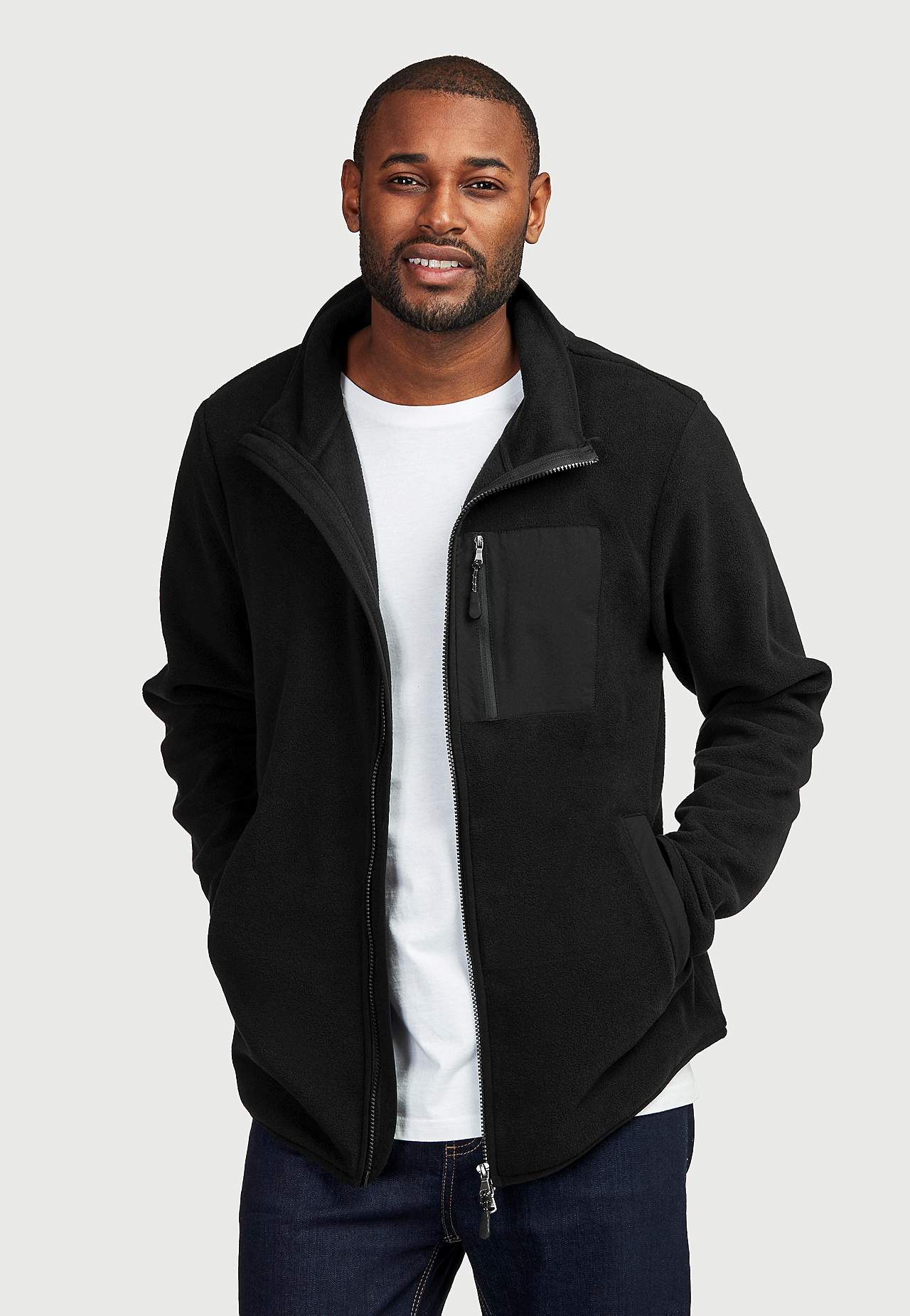 Fleece-jas met lange mouwen