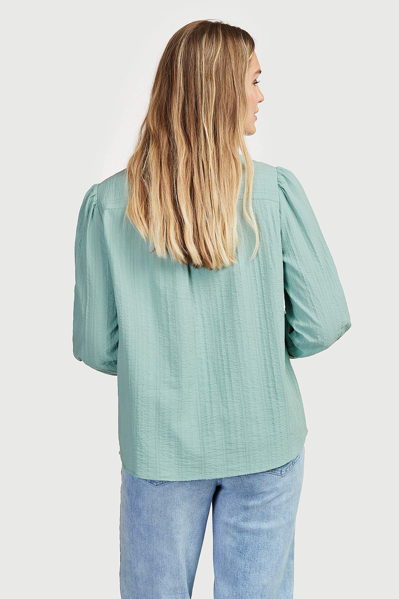 Bloes met een jacquard patroon