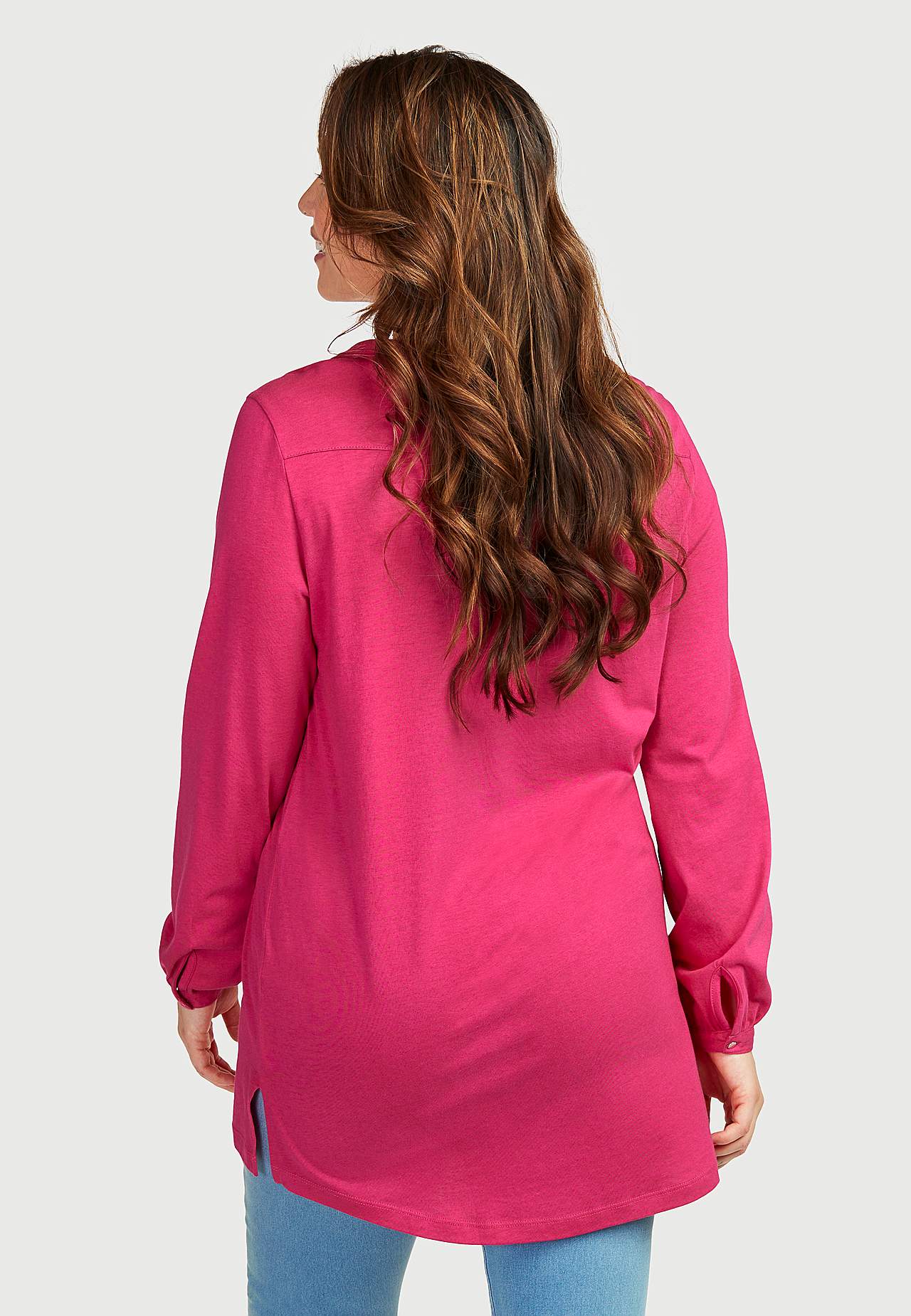 Jersey tuniek met v-necksnit