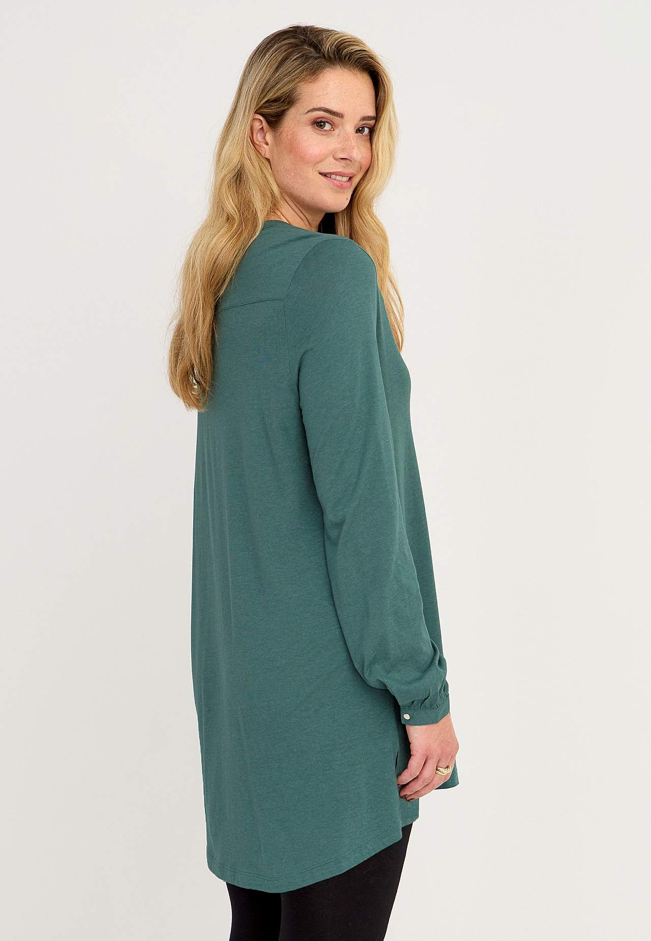 Jersey tuniek met v-necksnit