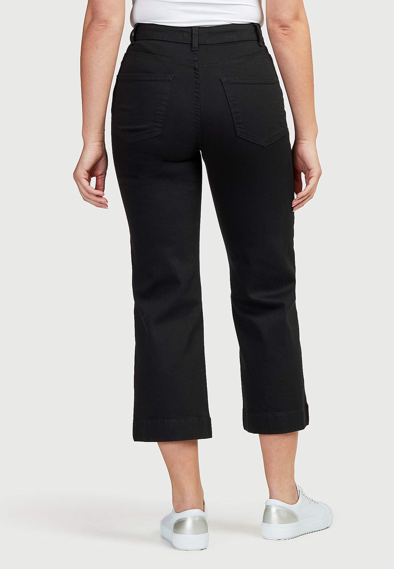 Enkellange stretch jeans Adina