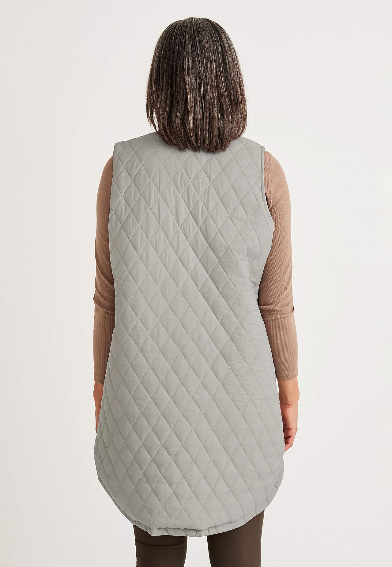 Gewatteerd en lang vest