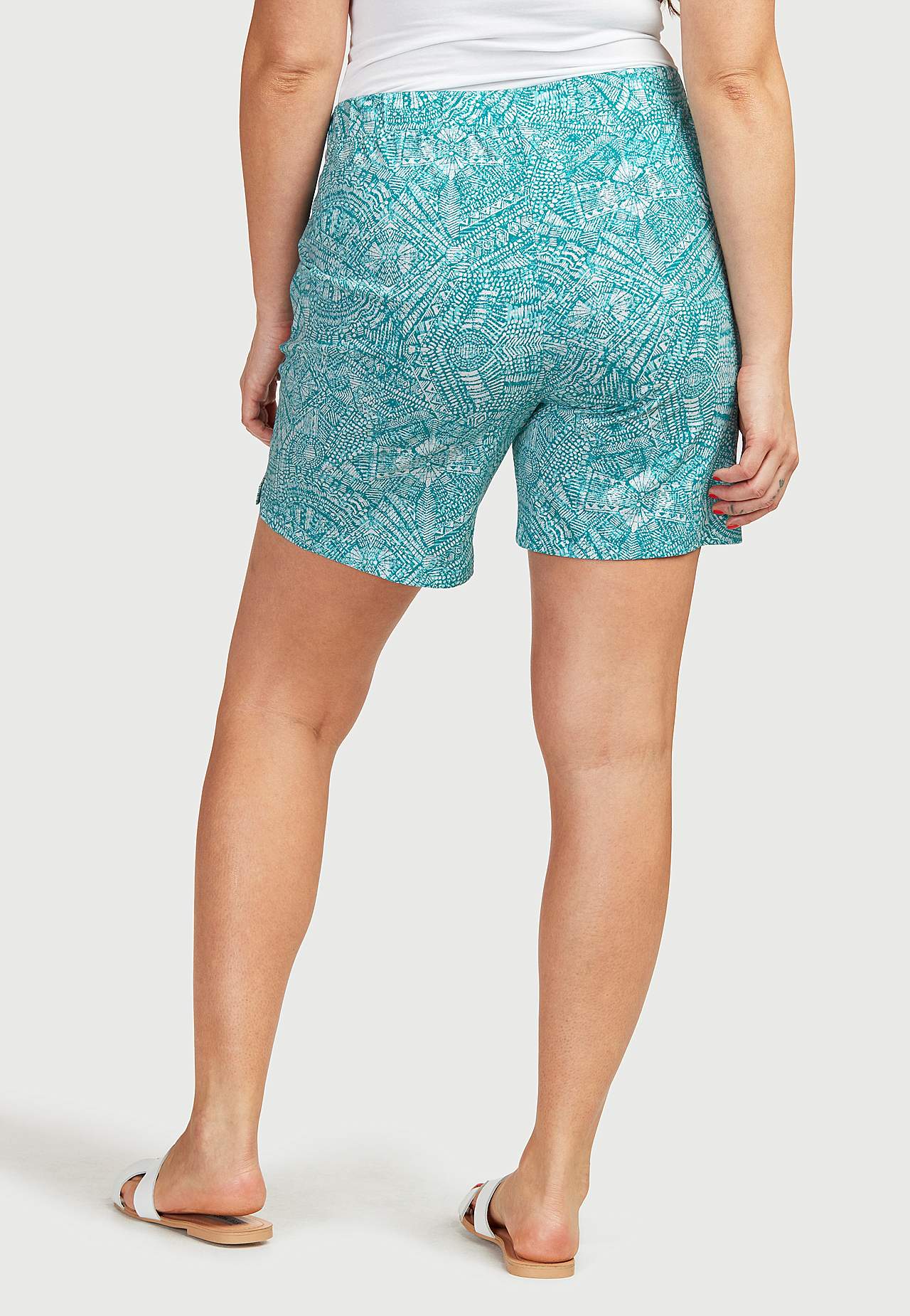 Patroonvormige short van tricot