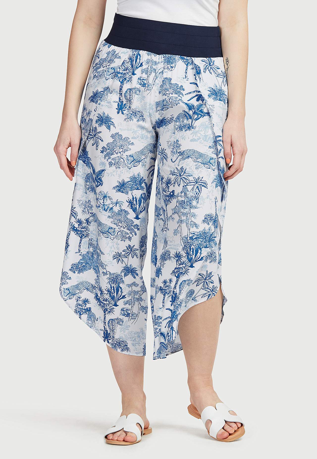 Culotte broek met patroon