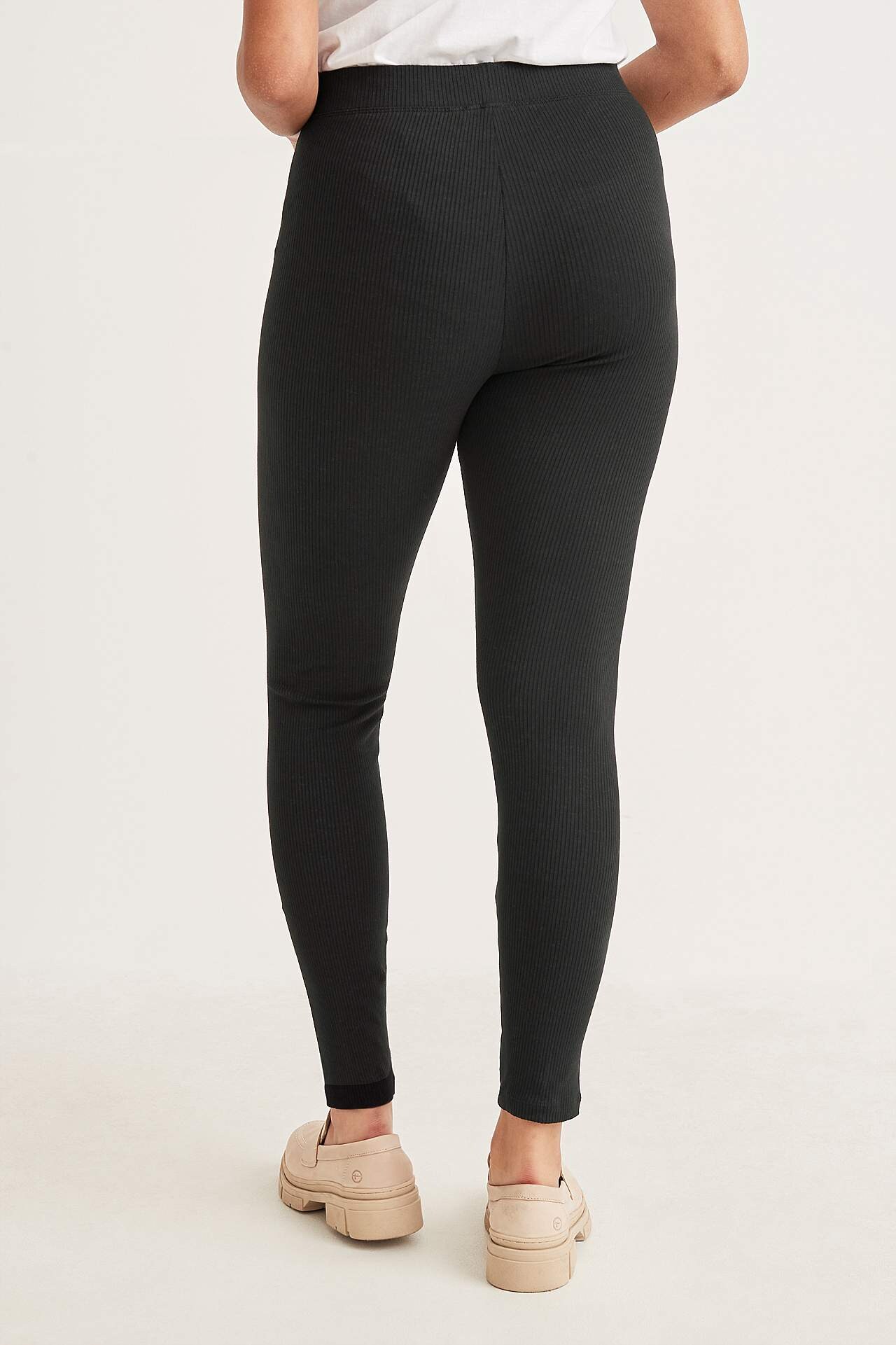 Geribbelde legging