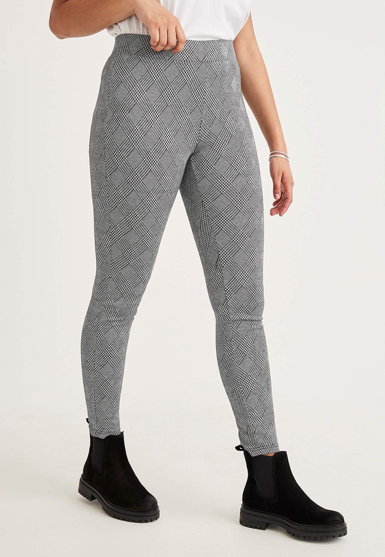Geruite legging
