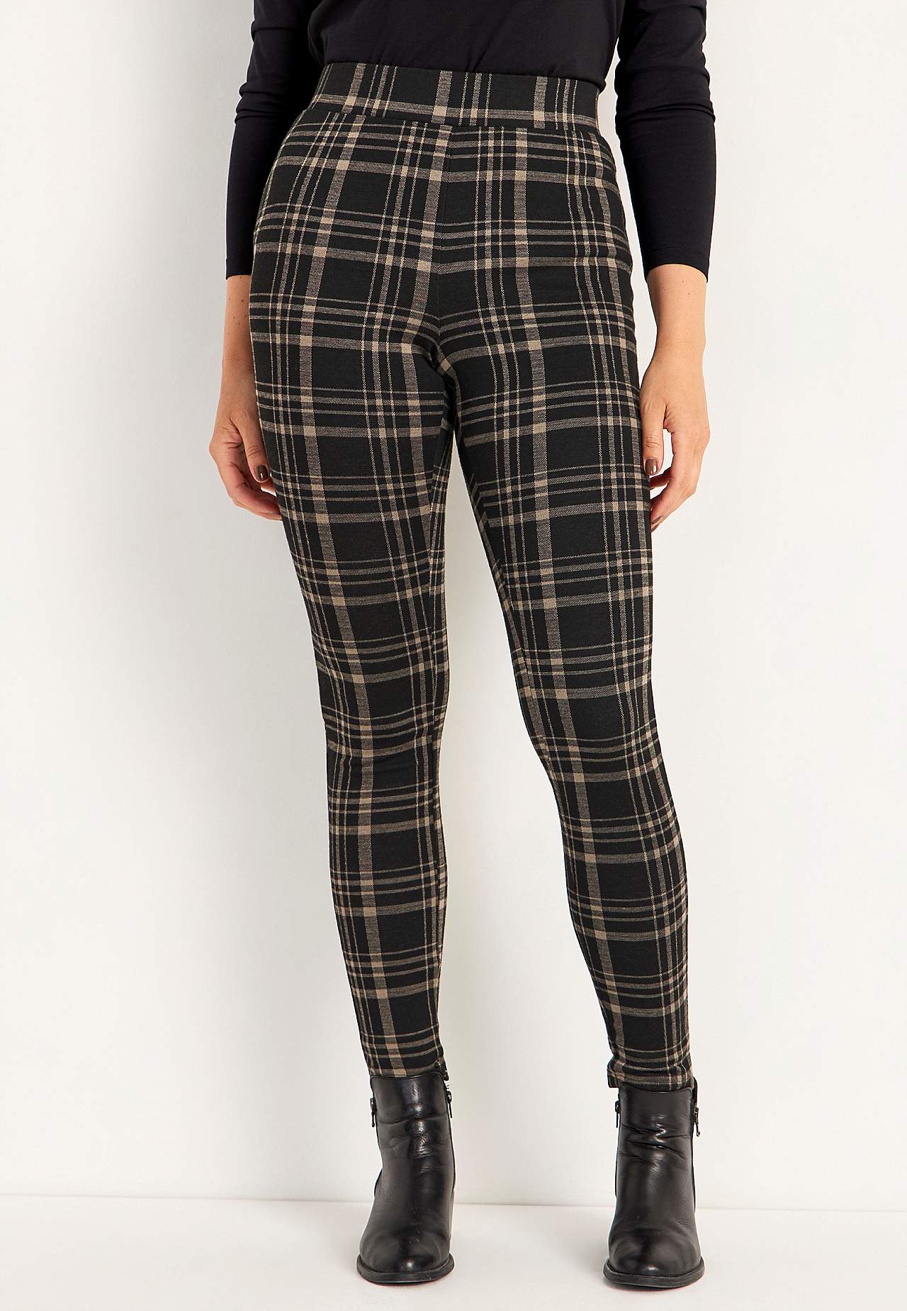 Geruite legging