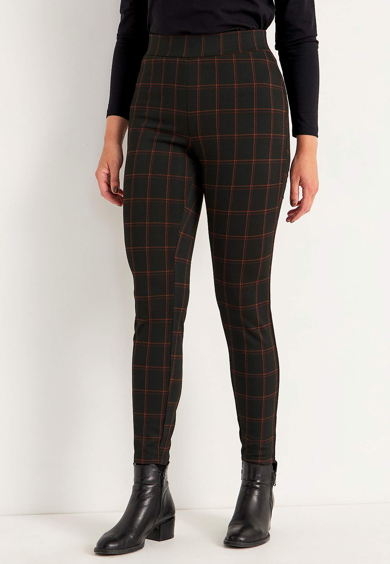 Geruite legging