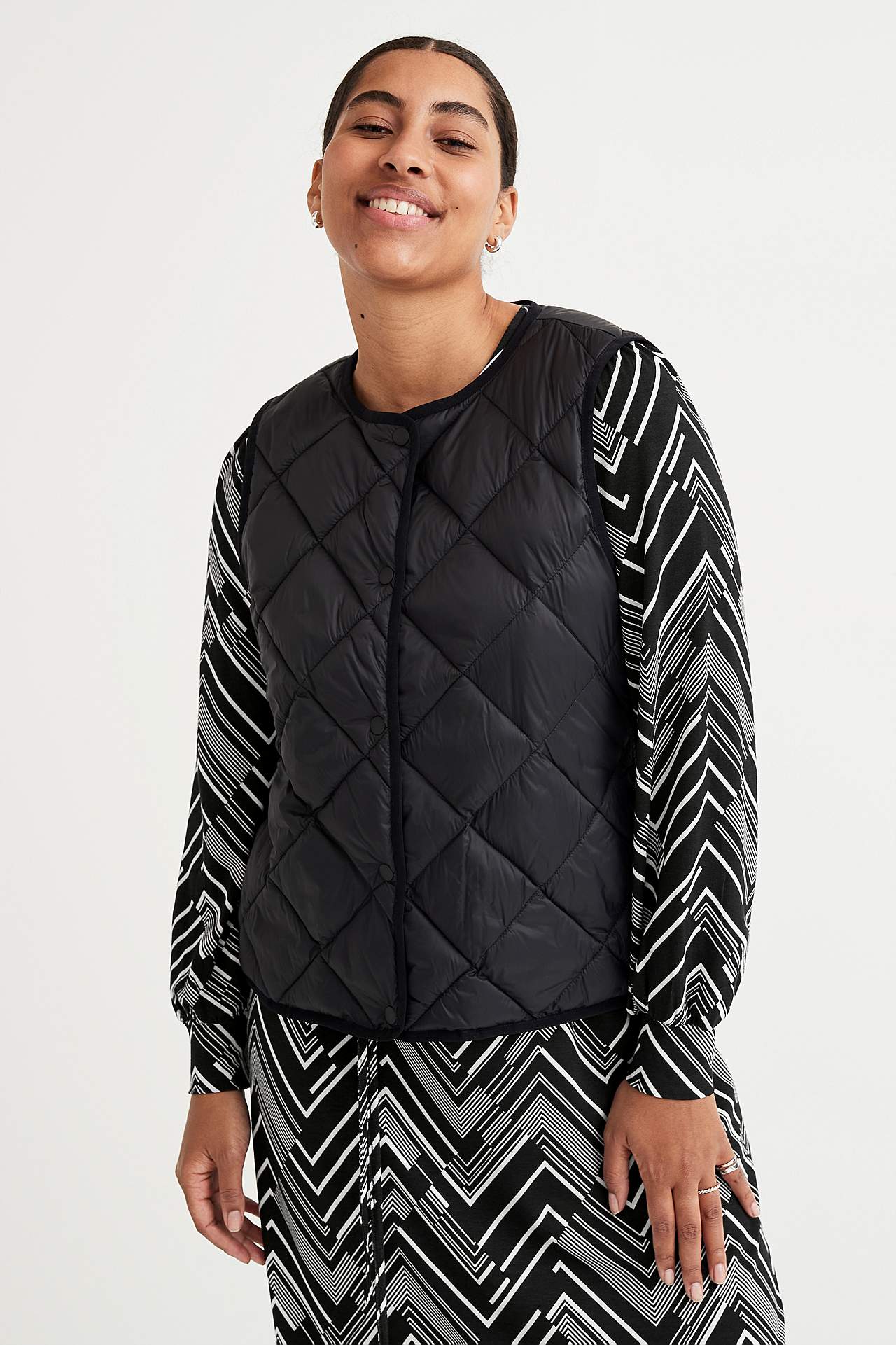 Gewatteerde lichtgewicht bodywarmer