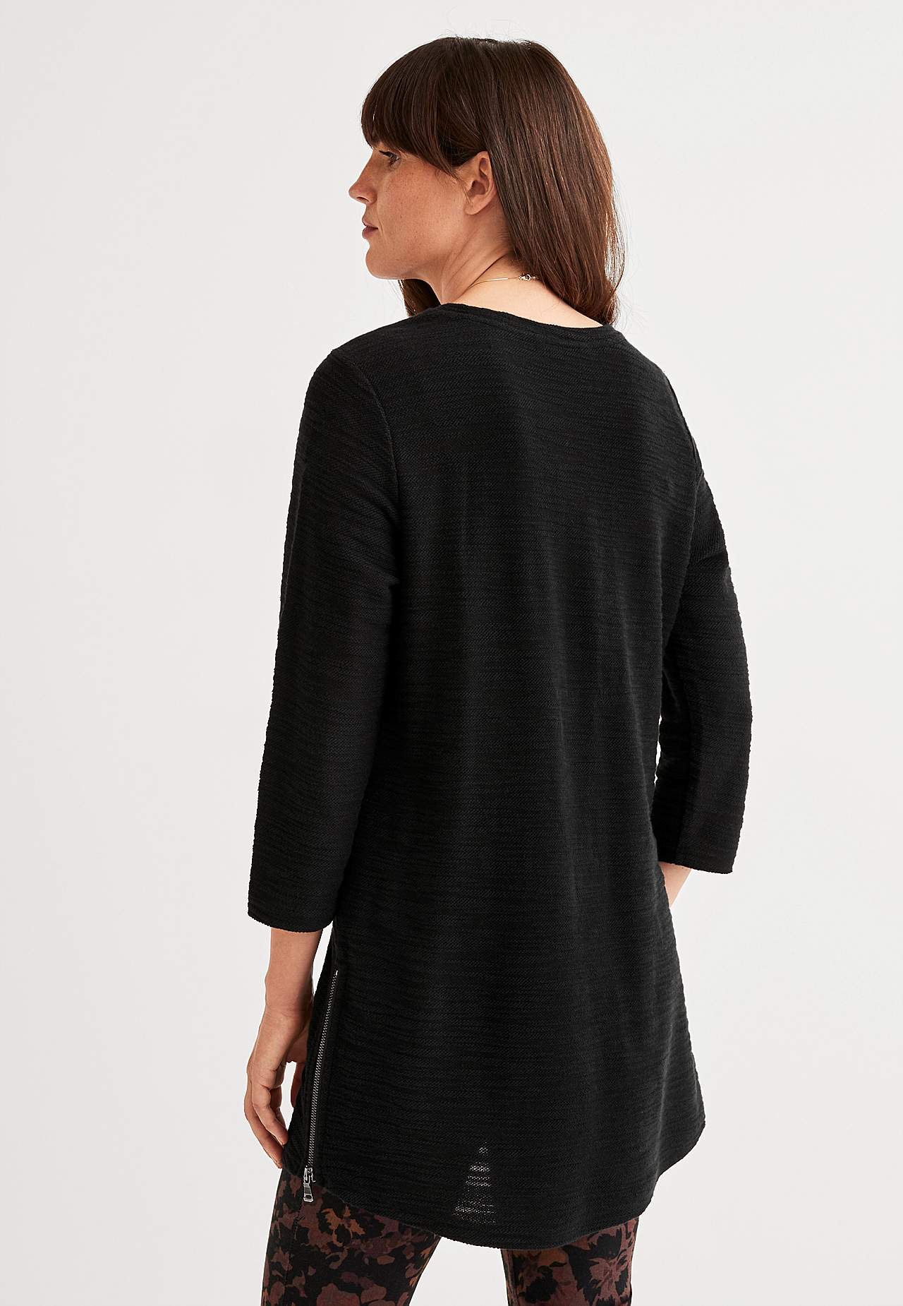 Zachte tuniek met 3/4 lengte mouwen