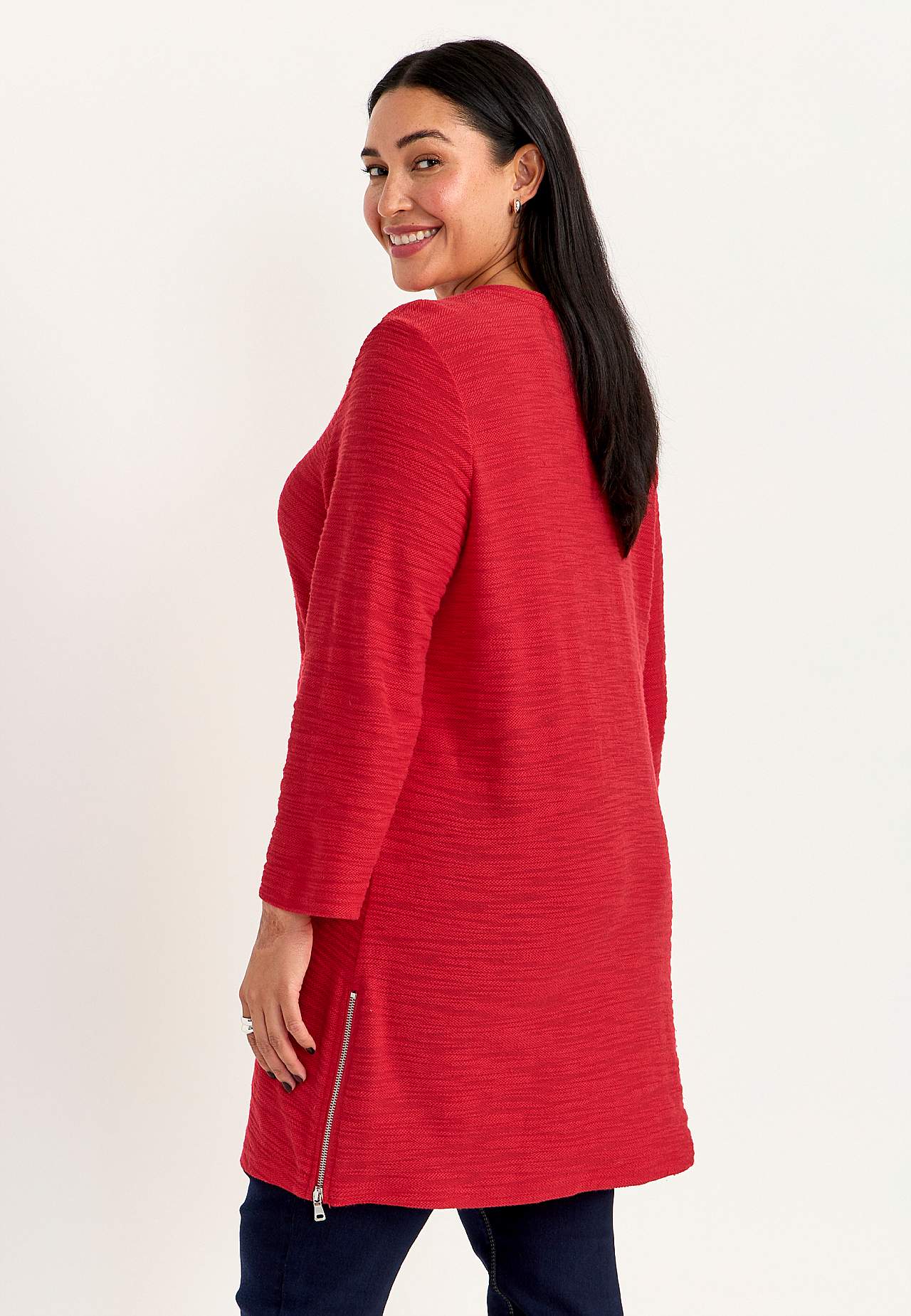 Zachte tuniek met 3/4 lengte mouwen