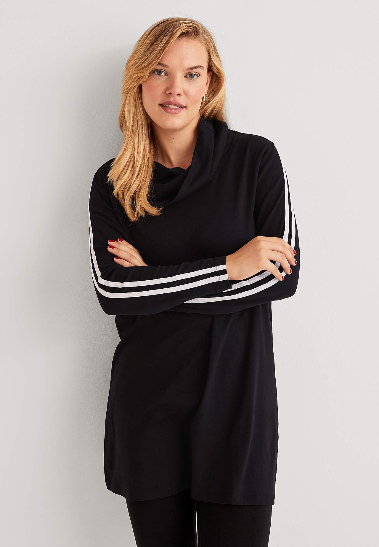 Tuniek met zijstrepen