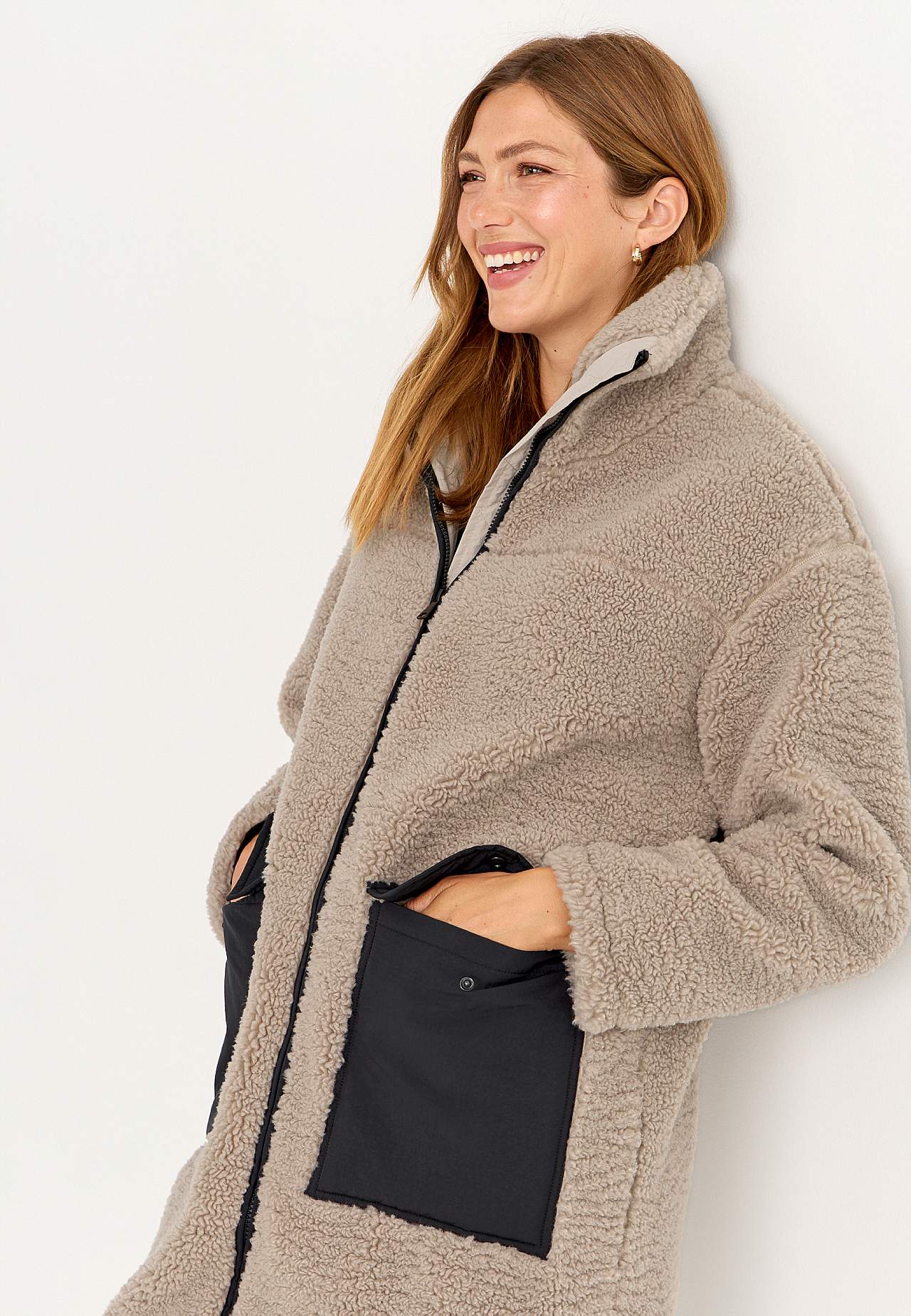 Teddyjas met hoge kraag