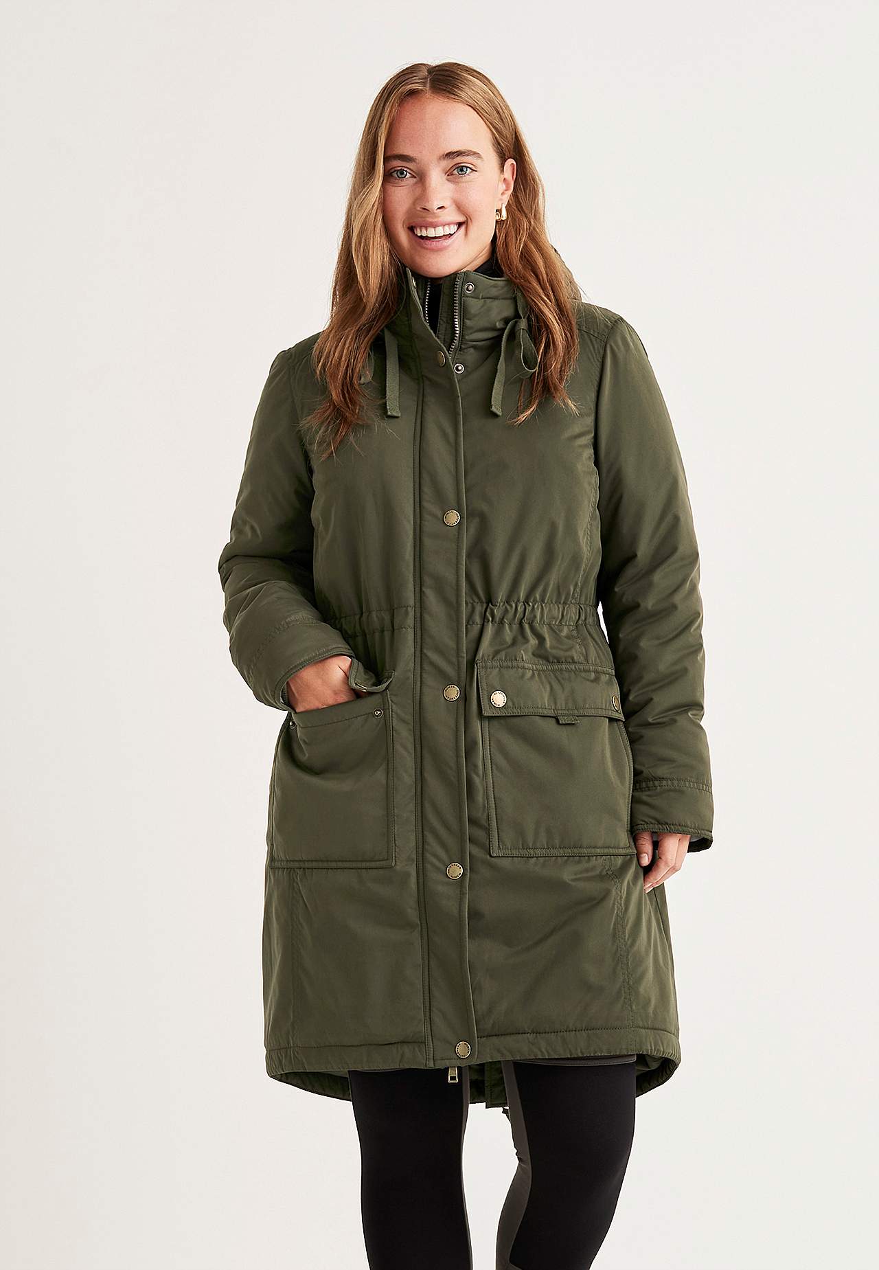 Parka met pile gevoerde capuchon