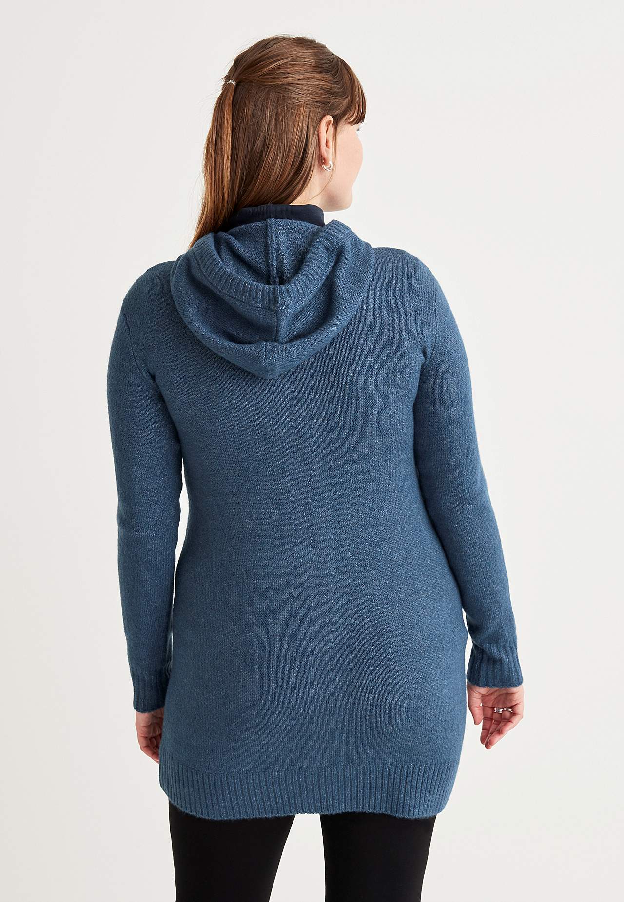 Zachte cardigan met capuchon