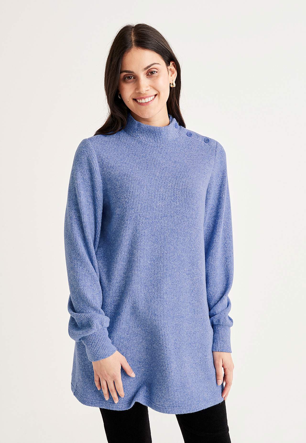 Zachte tuniek met turtleneck Beata