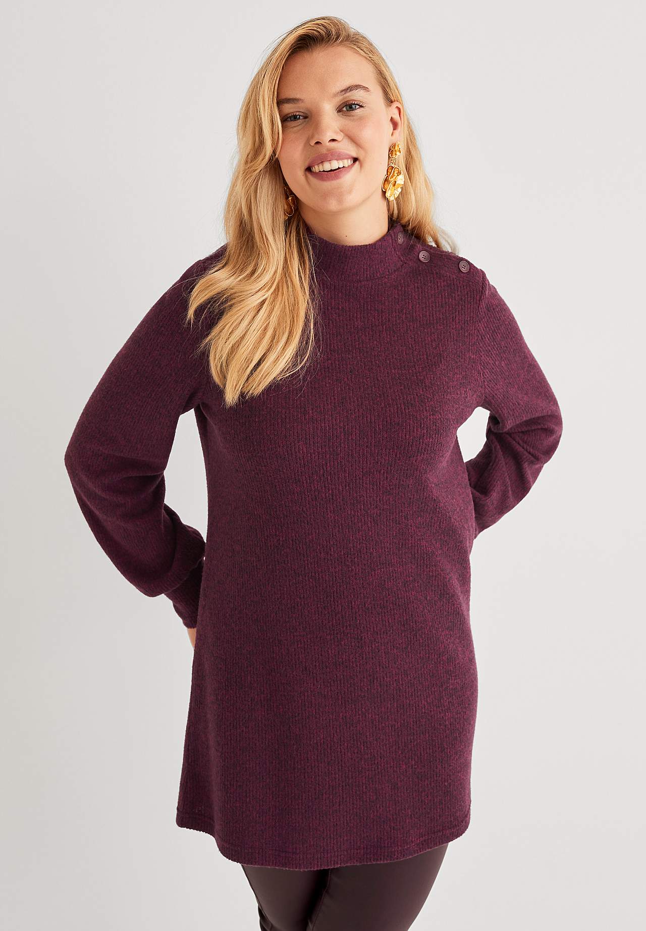 Zachte tuniek met turtleneck Beata