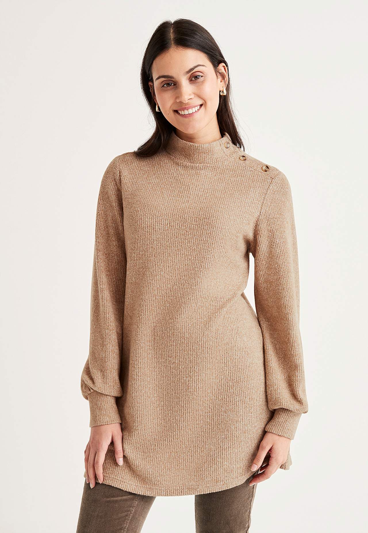 Zachte tuniek met turtleneck Beata