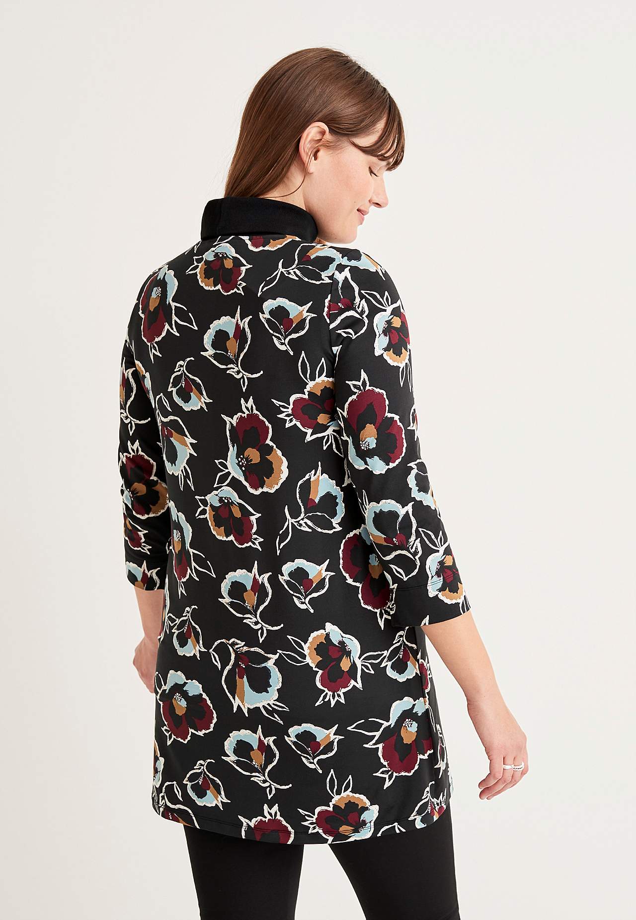 Jersey tuniek met 3/4 mouwen Jasminette