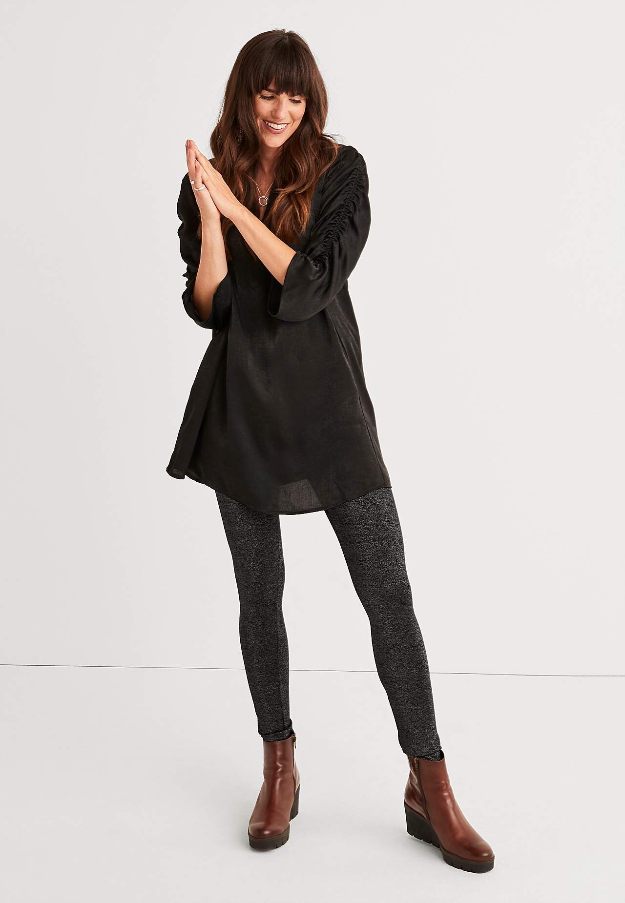 Glanzende legging Greta