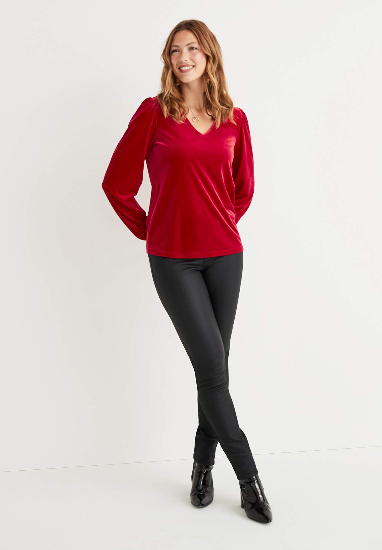 Feesttopje van velvet