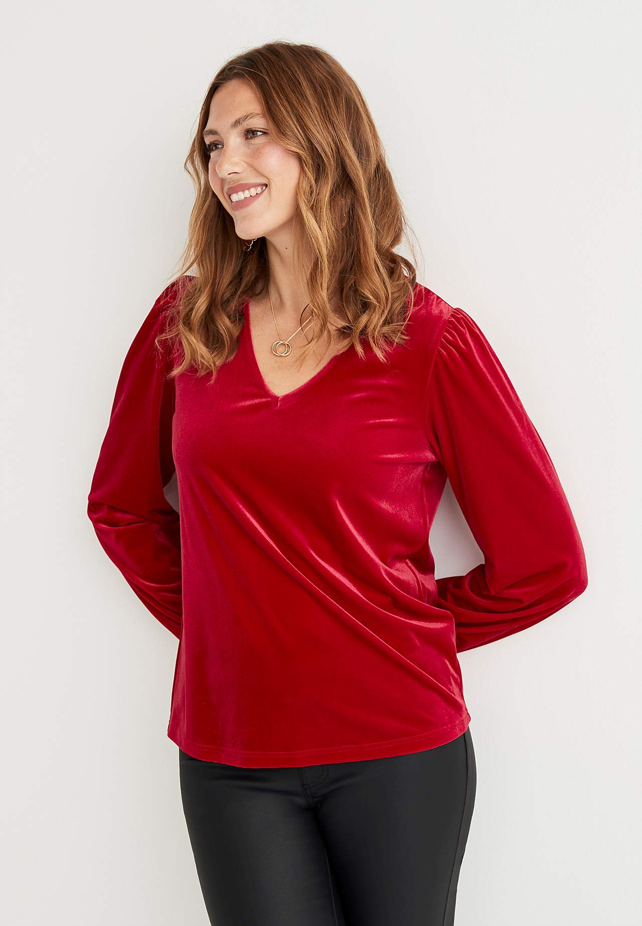 Feesttopje van velvet