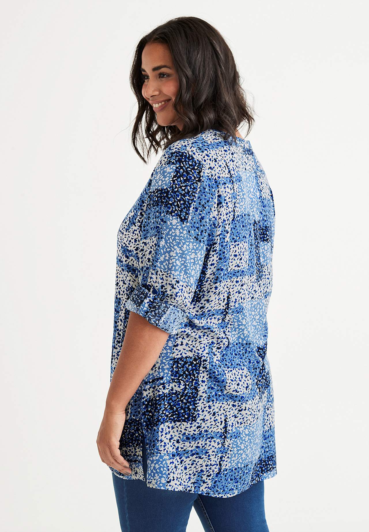 Van crèpe tuniek Lauren