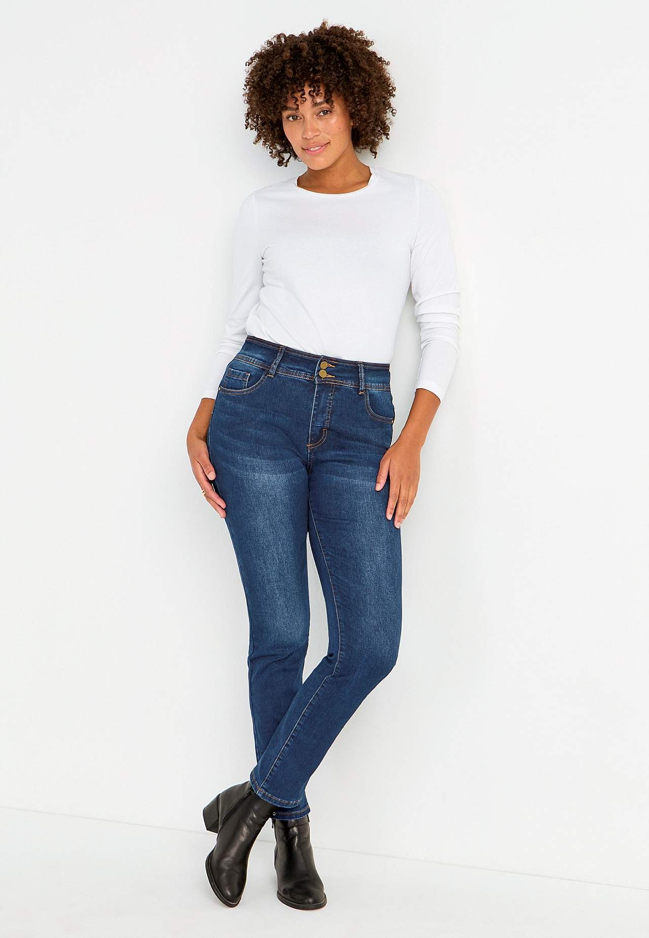Shaping jeans met rek