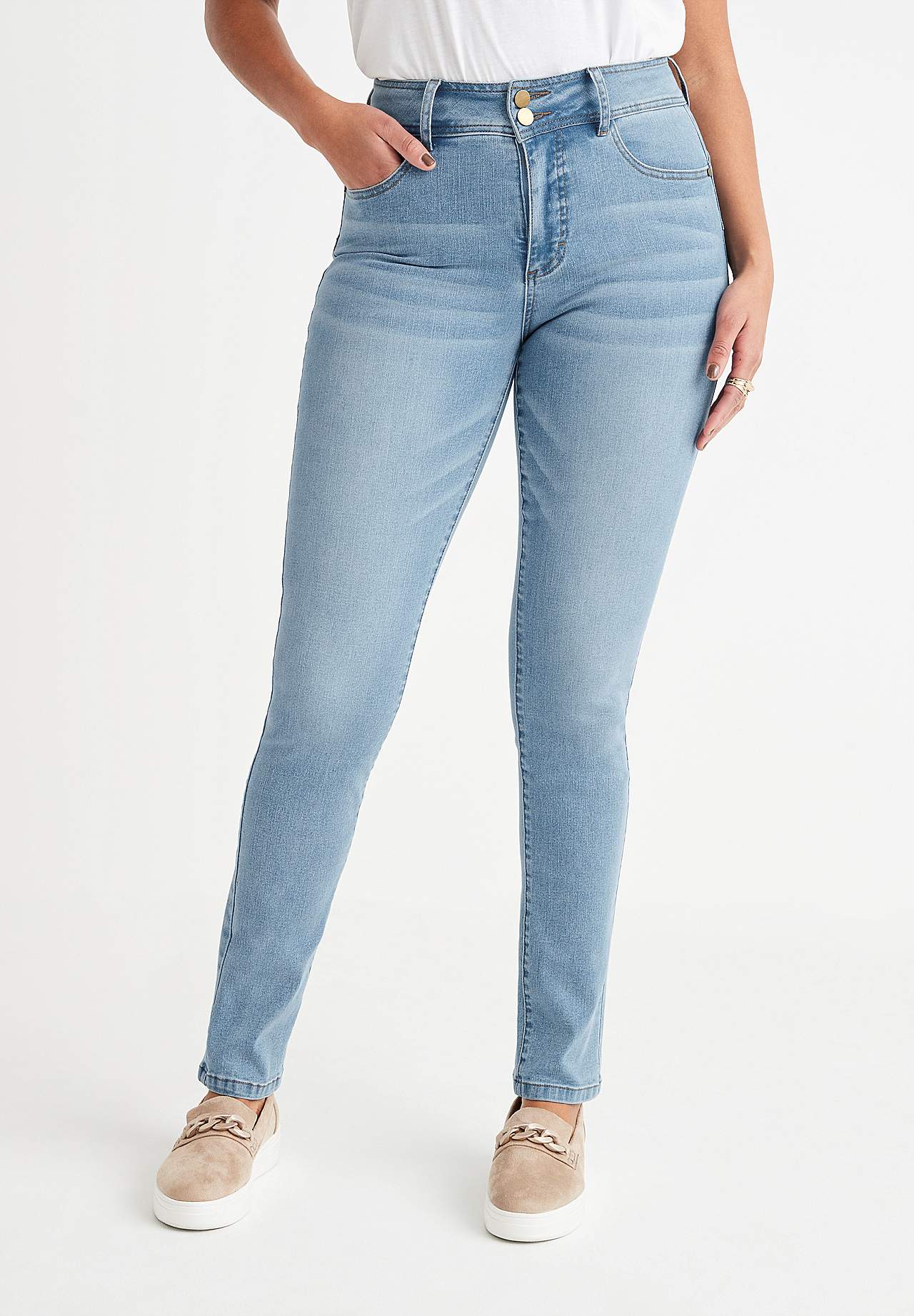 Shaping jeans met rek