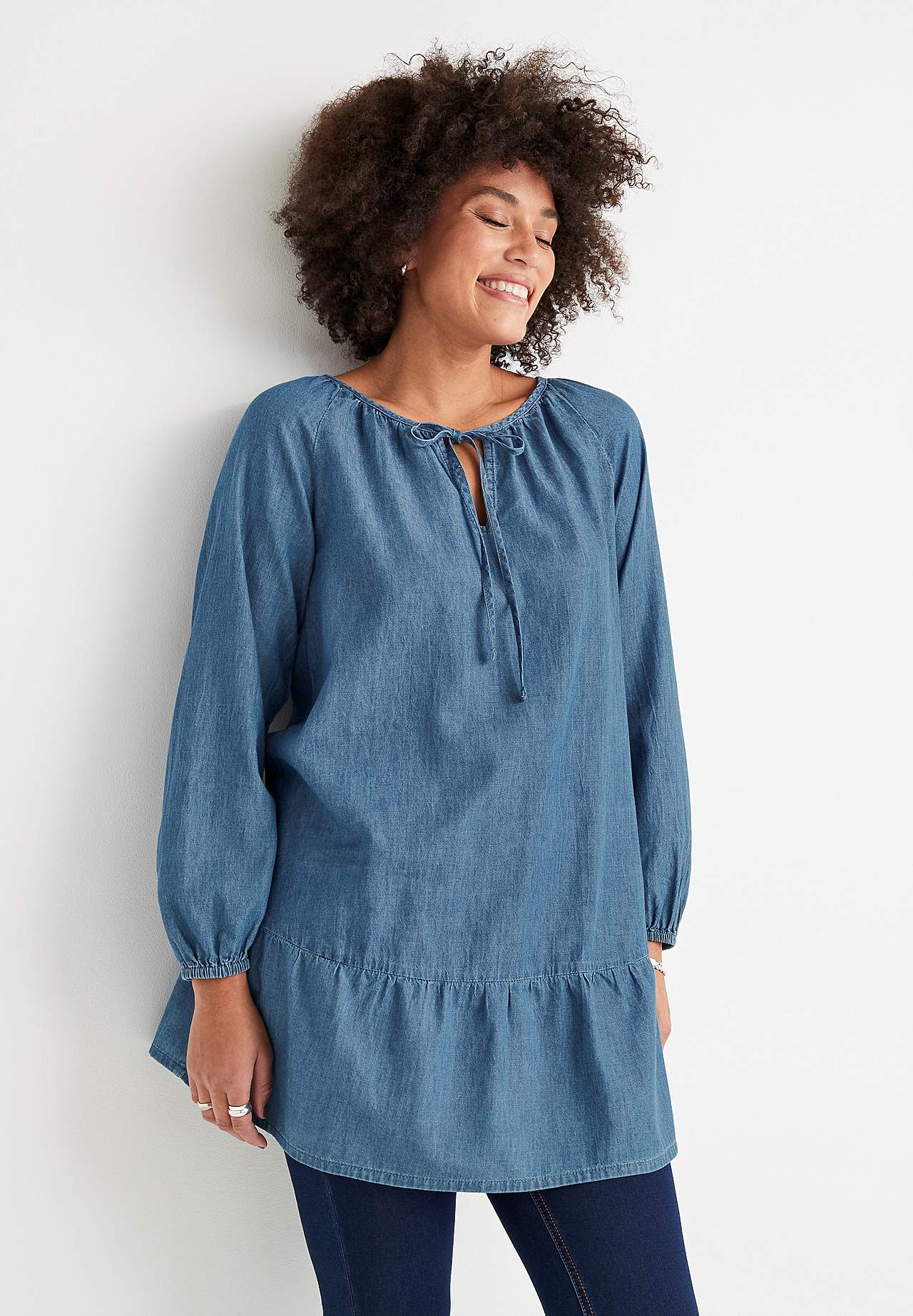 Denim tuniek