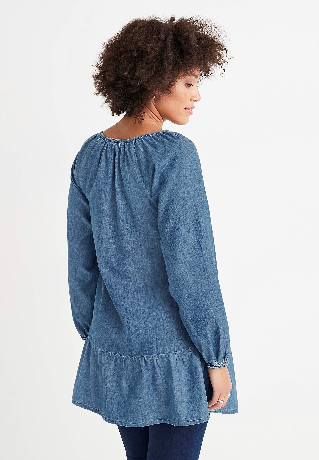 Denim tuniek