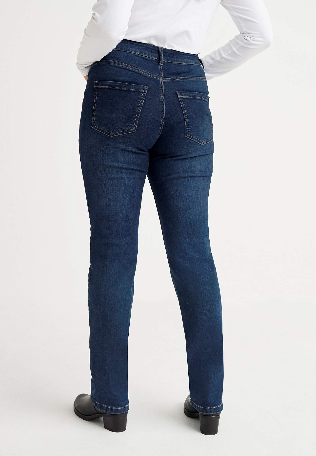 Stretch jeans met rechte pijpen - drie lengtes