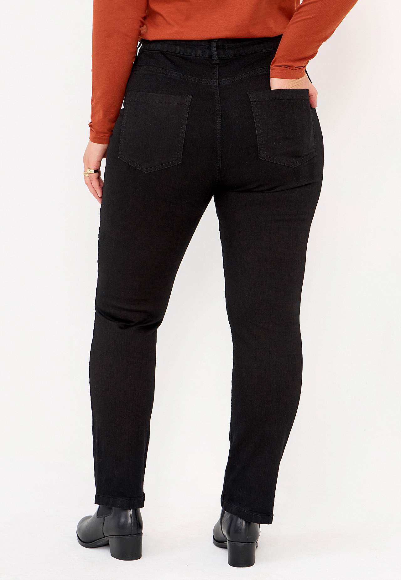 Stretch jeans met rechte pijpen - drie lengtes
