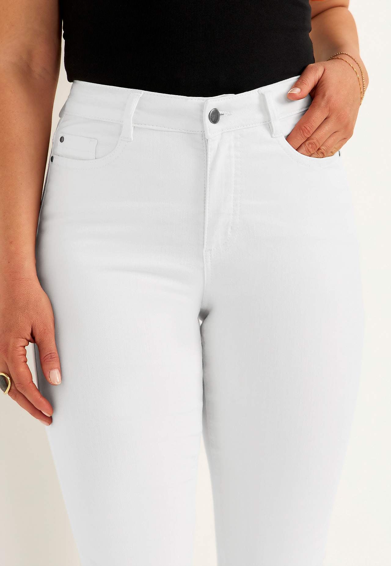 Stretch jeans met rechte pijpen - drie lengtes Linnea