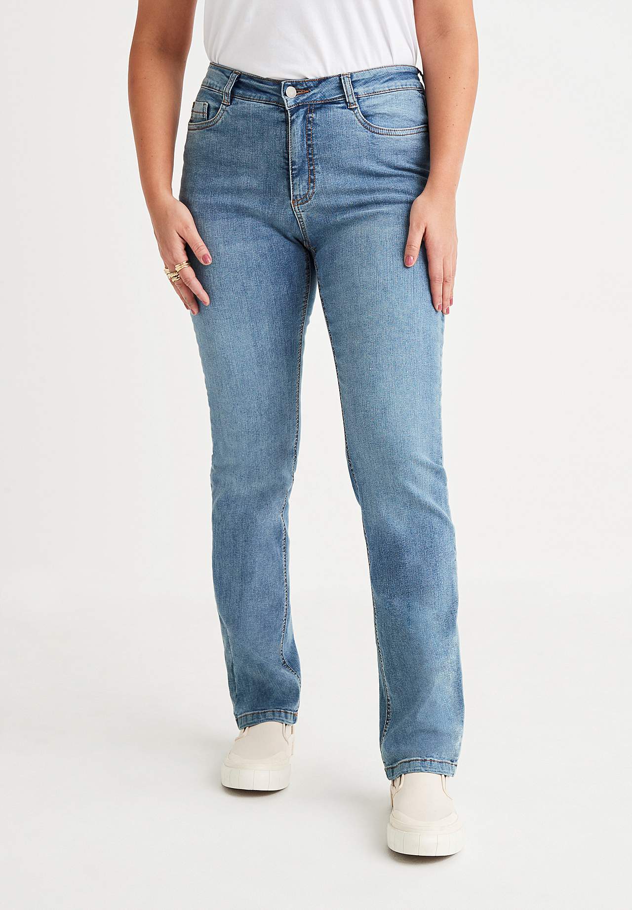 Stretch jeans met rechte pijpen - drie lengtes Linnea