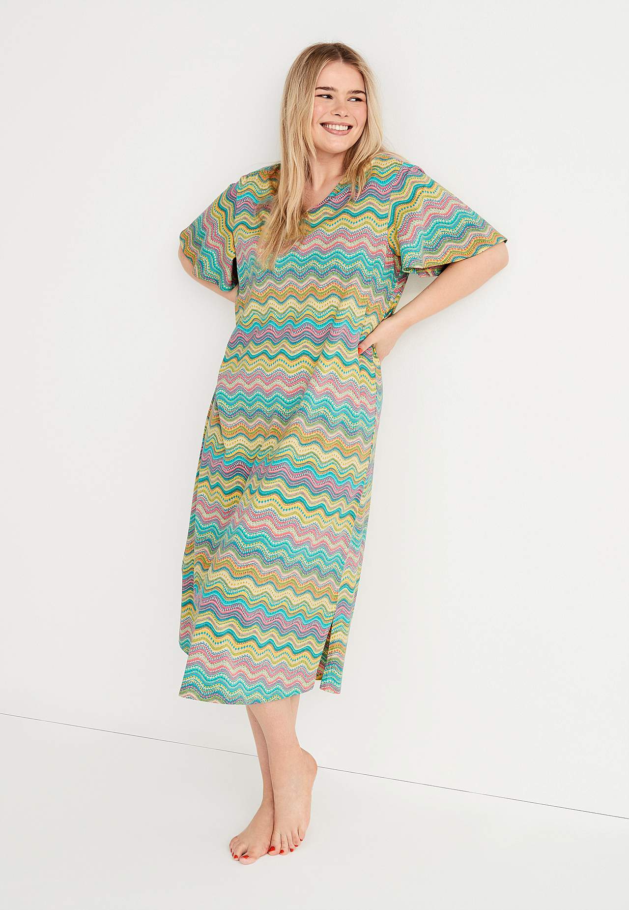 Nachtjurk met korte mouwen