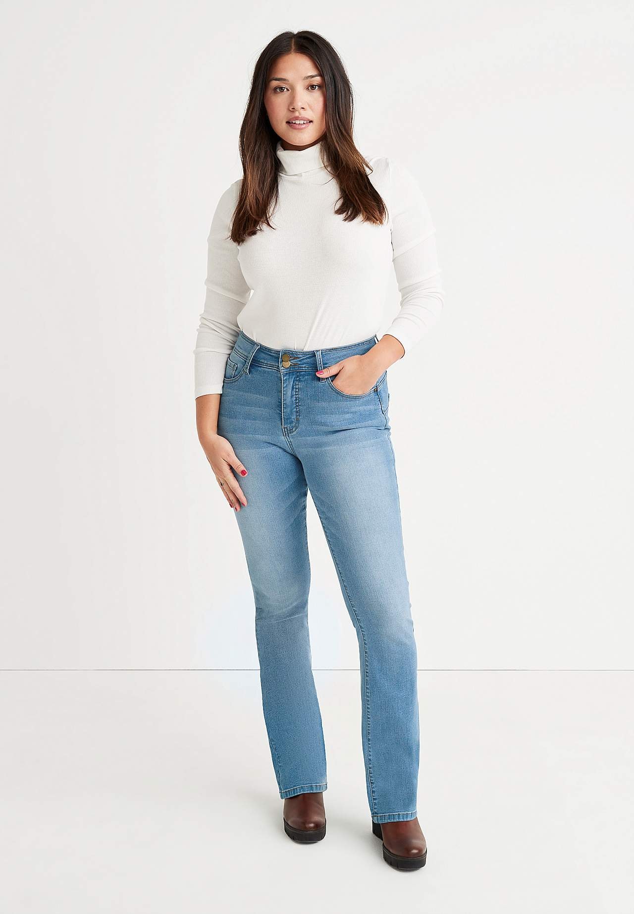 Superstretch shaping jeans met bootcut