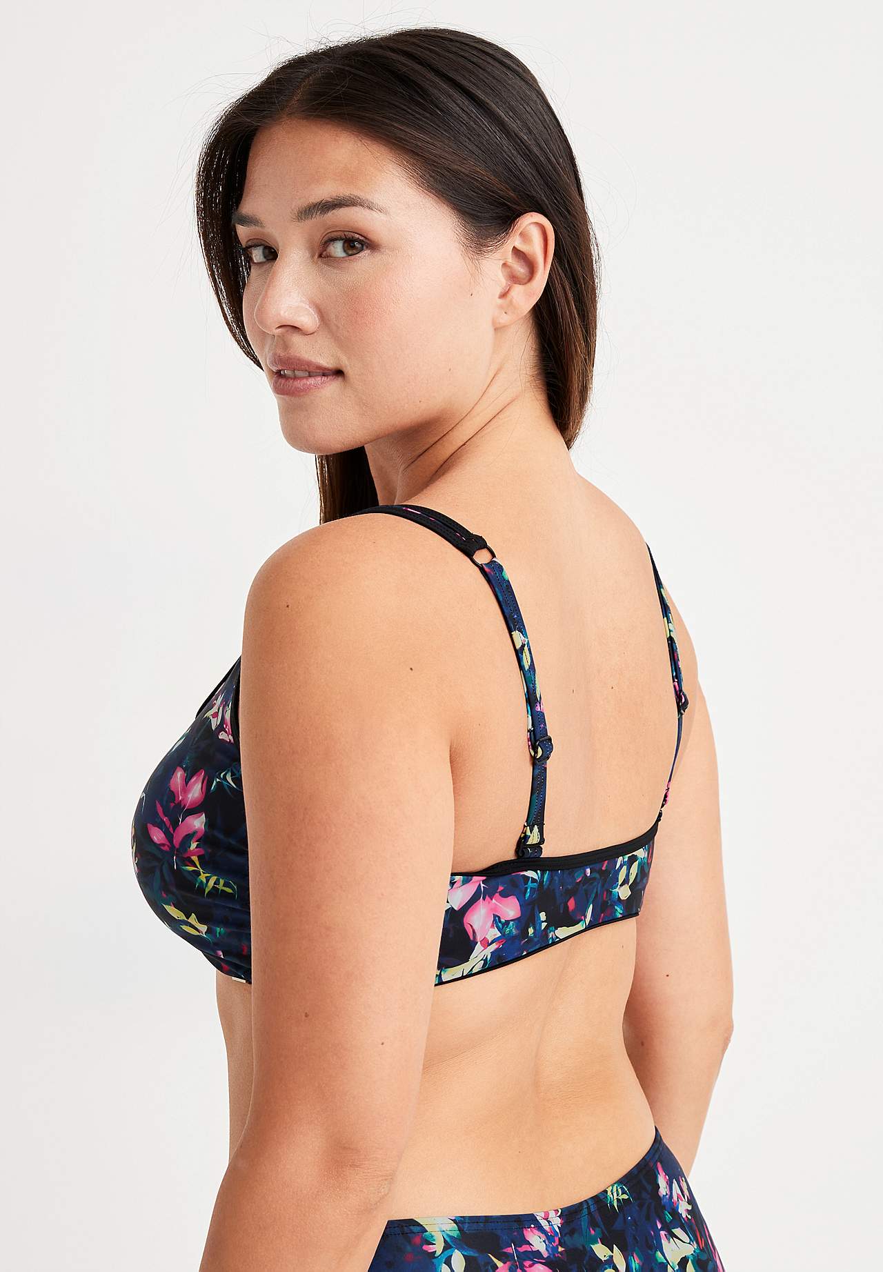 Patroonvormige bikini beha