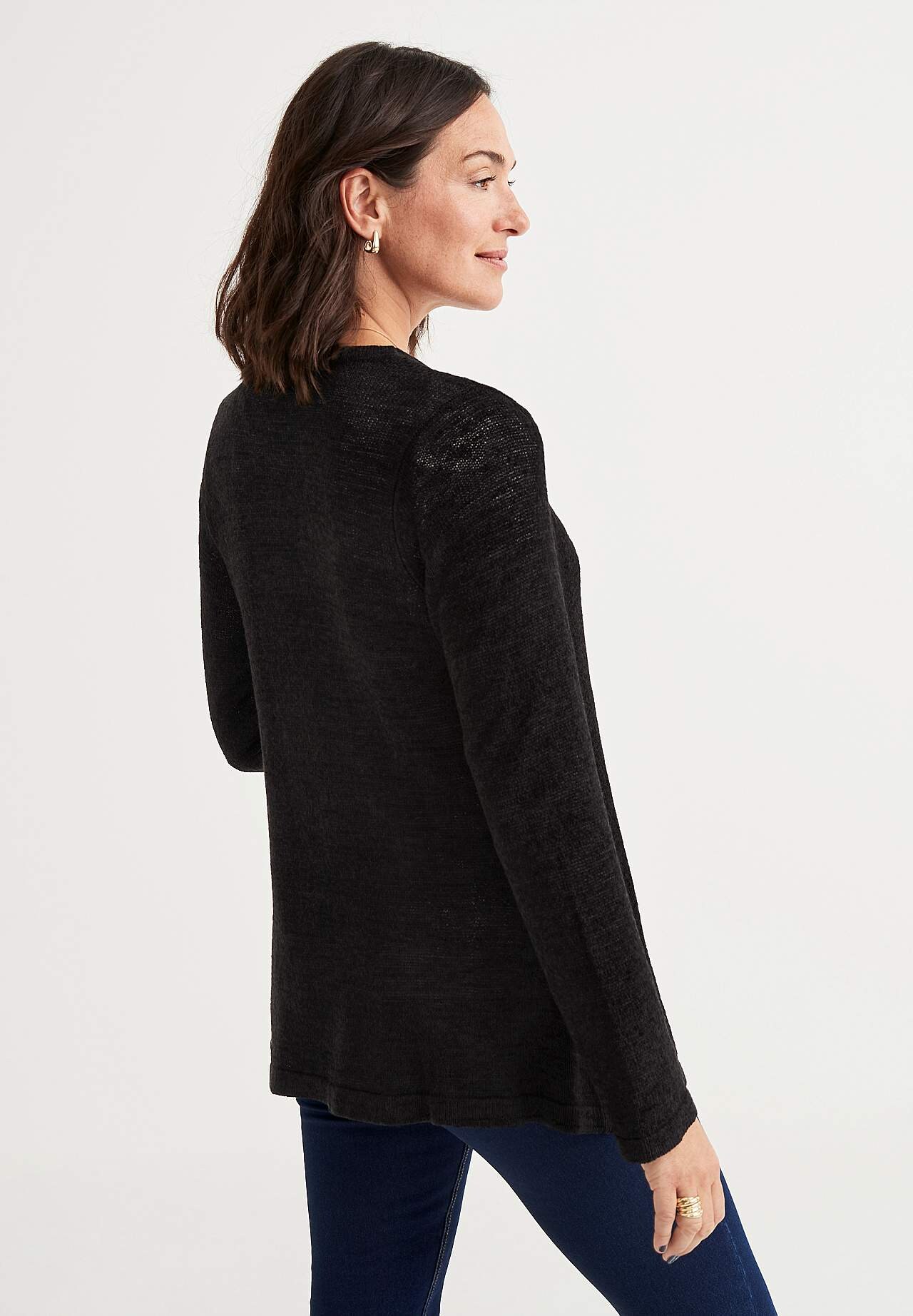 Gebreide cardigan met open voorkant Marika