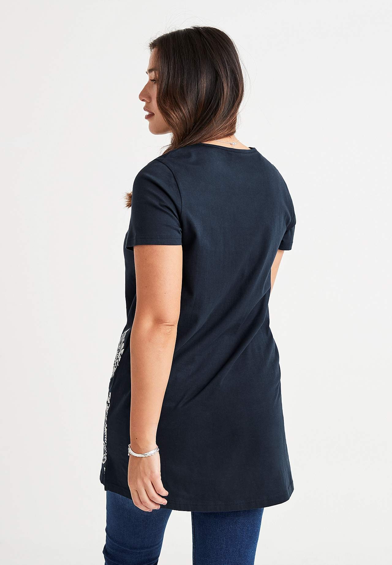 Jersey tuniek met korte mouwen Set van 2